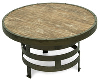 Thumbnail for Retro Style Spiral Round Coffee Table with Wood Top