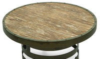 Thumbnail for Retro Style Spiral Round Coffee Table with Wood Top