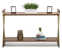 Thumbnail for Wooden Entryway Hallway Console Table with Shelves