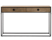 Thumbnail for Contemporary Golden Black Hallway Console Table with Drawers