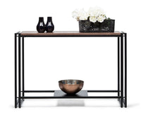 Thumbnail for Sleek Hallway Console Table with Copper Textured Top