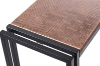 Thumbnail for Sleek Hallway Console Table with Copper Textured Top