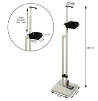 Thumbnail for Lirash Touch Free Hand Sanitiser Dispenser Station Floor Stand Foot Operated - White Black