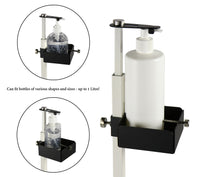 Thumbnail for Lirash Touch Free Hand Sanitiser Dispenser Station Floor Stand Foot Operated - White Black