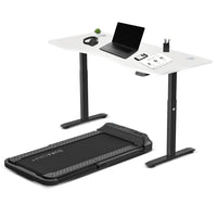 Thumbnail for Lifespan Fitness V-FOLD Treadmill with ErgoDesk Automatic Standing Desk 1500mm in White/Black