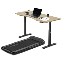 Thumbnail for Lifespan Fitness V-FOLD Treadmill with ErgoDesk Automatic Standing Desk 1500mm in Oak/Black