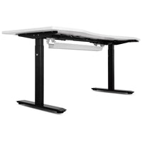 Thumbnail for Lifespan Fitness V-FOLD Treadmill with ErgoDesk Automatic Standing Desk 1500mm in White/Black with Cable Management