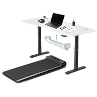 Thumbnail for Lifespan Fitness WalkingPad M2 Treadmill with ErgoDesk Automatic White Standing Desk 1800mm + Cable Management Tray