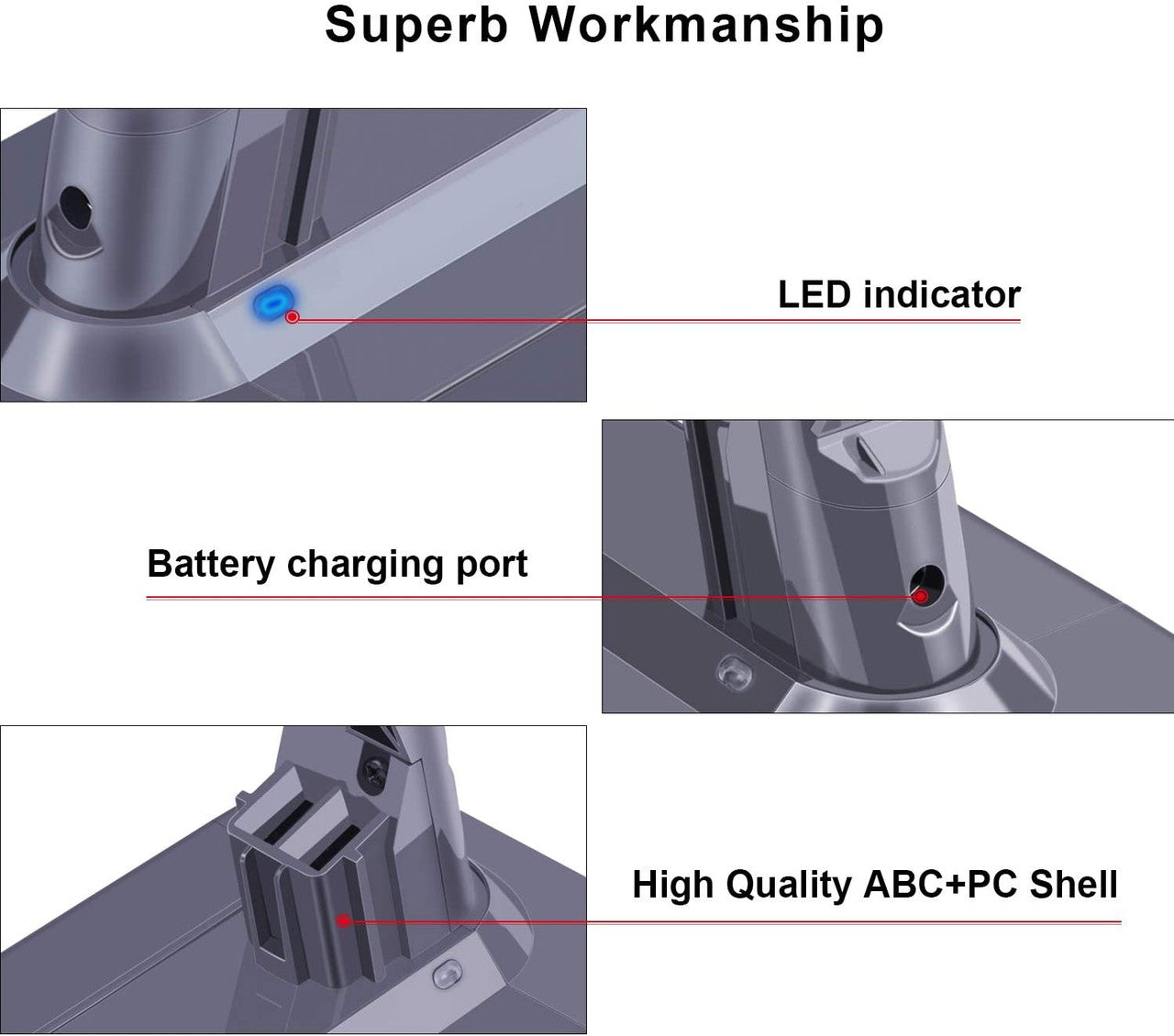 Battery for all Dyson V7 SV11 vacuum cleaners