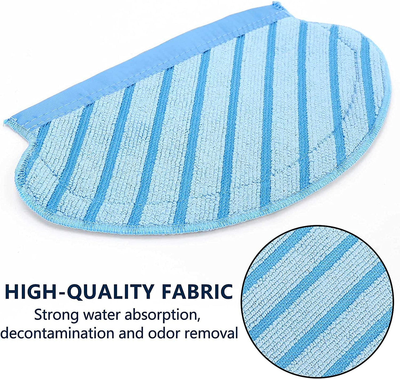 2 X  Reusable Mopping Pads For Ecovacs Deebot Ozmo 700, 750, 920, 950, T5, N5 & N7