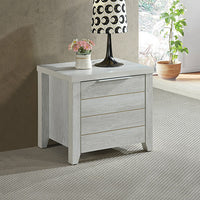 Thumbnail for Bedside Table 2 drawers Storage Table Night Stand MDF in White Ash