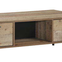 Thumbnail for Coffee Table 2 Drawers Particle Board Storage in Oak Colour