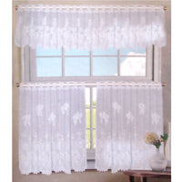 Thumbnail for 3 Pce Cafe Flora Lace Curtain Set