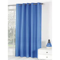 Thumbnail for Bloomington One Panel of Easy Care Eyelet Curtains Blue 180 x 221 cm