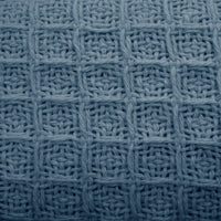 Thumbnail for Cotton Waffle Blanket Dusk Blue Single