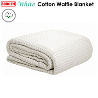 Thumbnail for Cotton Waffle Blanket White King