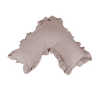 Thumbnail for Artex Polyester Cotton V Shape Ruffle Pillowcase Linen