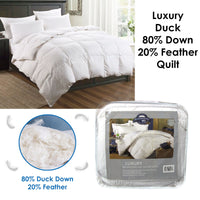 Thumbnail for Luxury Duck 80% Down 20% Feather Quilt Queen