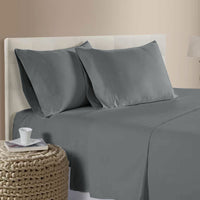 Thumbnail for 400TC Bamboo Cotton Sheet Set Pewter Queen