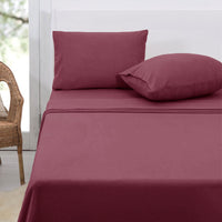 Thumbnail for Polar Fleece Sheet Set Queen 36cm Wall Rosewood