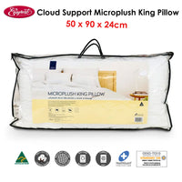 Thumbnail for Easyrest Cloud Support Microplush King Pillow 50 x 90 x 24 cm