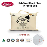 Thumbnail for Easyrest Kids Wool Blend Standard Pillow in Fabric Bag