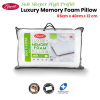 Thumbnail for Easyrest Side Sleeper High Profile Luxury Memory Foam Pillow 65 x 40 + 12cm BONUS removable Cover