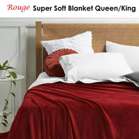 Thumbnail for Accessorize Rouge Super Soft Blanket Queen/King