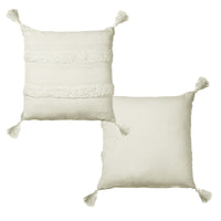 Thumbnail for Accessorize Indra Cotton Cover Filled Cushion - Off White