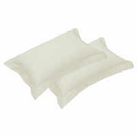 Thumbnail for 500TC Pair of Egyptian Cotton Tailored Standard Pillowcases Vanilla