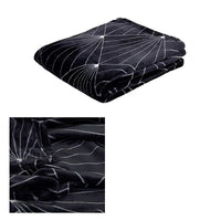 Thumbnail for J.Elliot Home Celeste Flannel Throw Rug Black