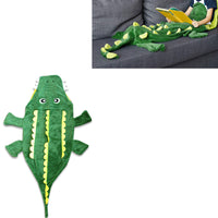 Thumbnail for Mermaid Tail Crocodile Green Soft Blanket Throw