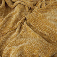 Thumbnail for J Elliot Home Leslie Chenille Throw 130 x 160 cm Ochre