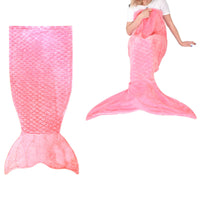 Thumbnail for Mermaid Tail Pink Soft Blanket Throw