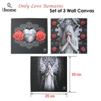 Thumbnail for Anne Stokes Set of 3 Only Love Remains Wall Canvas