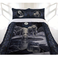 Thumbnail for Lisa Parker Collection Warrior Of Winter Wolves Quilt Cover Set King