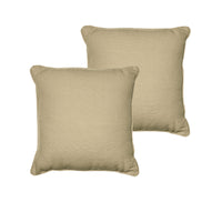 Thumbnail for Rans Set of 2 London Cotton Cushion Cover - Taupe