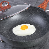 Thumbnail for Justcook 30cm JSHS-IH4930C-1 Marble Wok Stirfry Pan