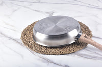 Thumbnail for Kylin 304 Stainless Steel Mousse Frying Pan 24cm