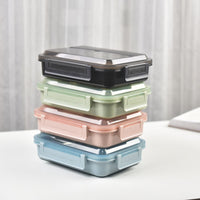 Thumbnail for Kylin 304 Stainless Steel 4 Divided Simple Lunch Box with a cultery set - Pink