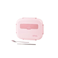 Thumbnail for Kylin 304 Stainless Steel 5 Divided Smile Small Lunch Box With Soup Pot - Pink