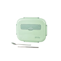 Thumbnail for Kylin 304 Stainless Steel 5 Divided Smile Small Lunch Box With Soup Pot - Green