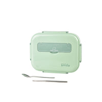 Thumbnail for Kylin 304 Stainless Steel 5 Divided Smile Large Lunch Box With Soup Pot - Green