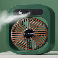 Thumbnail for JY Ice Fog USB Air Conditioning Mist Humidfier Mini Fan - Green