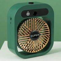 Thumbnail for JY Ice Fog USB Air Conditioning Mist Humidfier Mini Fan - Green