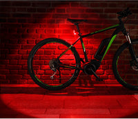 Thumbnail for FischerBicycle Rear Light with 360 Floor Light for More Visibility and Protection, Rechargeable Battery