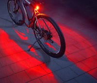 Thumbnail for FischerBicycle Rear Light with 360 Floor Light for More Visibility and Protection, Rechargeable Battery