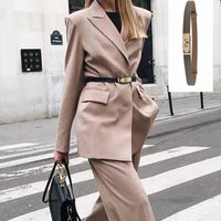 Thumbnail for Luxury Cow Leather Women Waist Belt Slim Corset Strap Dress Shirt Belt