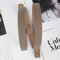 Thumbnail for Luxury Cow Leather Women Waist Belt Slim Corset Strap Dress Shirt Belt