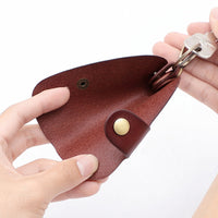 Thumbnail for Genuine Leather Wallet Purse Bag Case Holder Key Ring Pouch Bag Safe Hanger